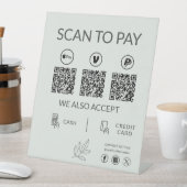 Small Business QR Code Payment - Scan to Pay Sockelschild (In Situ)