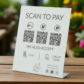 Small Business QR Code Payment - Scan to Pay Sockelschild