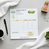 Small Business Receipts with Logo | Order Invoice Notizblock