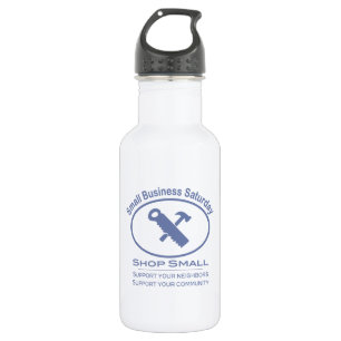 Small Business Samstag - Hardware blau Edelstahlflasche