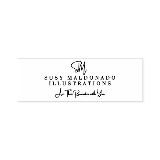 Small Business Self Inking Rubber Stamp Permastempel (Design)