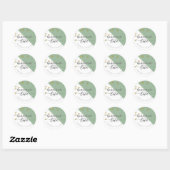 Small Business|Simple Packaging Sticker|Glitzer Runder Aufkleber (Blatt)