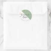 Small Business|Simple Packaging Sticker|Glitzer Runder Aufkleber (Tasche)