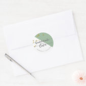 Small Business|Simple Packaging Sticker|Glitzer Runder Aufkleber (Umschlag)