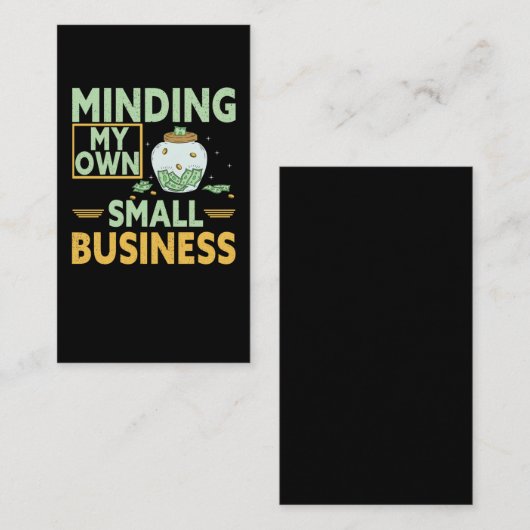 Small Business Spaß Funny CEO Visitenkarte (Vorne/Hinten)