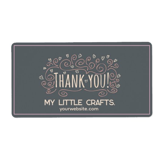Small business thank you script typography (Vorne)