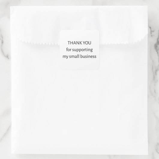 Small Business Thank You Sticker | Minimal | Packa (Tasche)