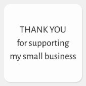 Small Business Thank You Sticker | Minimal | Packa (Vorderseite)