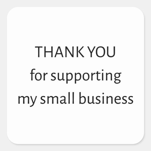 Small Business Thank You Sticker | Minimal | Packa (Vorderseite)