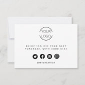 Small Business Vielen Dank an den Kunden Dankeskarte (Rückseite)