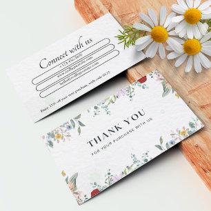 Small Business Vielen Dank an den Kunden Visitenkarte