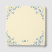 Small Butter Yellow Coastal Wedding Gästebuch (Rückseite)