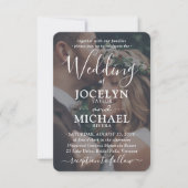 Small & Chic All-in-One QR Code UAWG Hochzeit Einladung (Vorderseite)