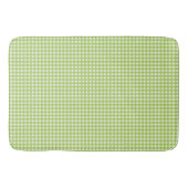 Small Classic Gingham Karo Kariert Pattern Green Badematte (Vorderseite)