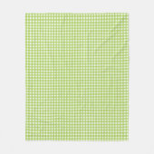 Small Classic Gingham Karo Kariert Pattern Green Fleecedecke (Vorderseite)