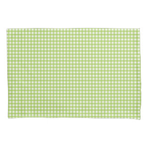 Small Classic Gingham Karo Kariert Pattern Green Kissenbezug