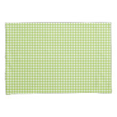Small Classic Gingham Karo Kariert Pattern Green Kissenbezug (Vorderseite-Rechts)