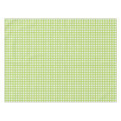 Small Classic Gingham Karo Kariert Pattern Green Tischdecke (Vorderseite (Horizontal))