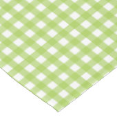 Small Classic Gingham Karo Kariert Pattern Green Tischdecke (Schrägansicht)