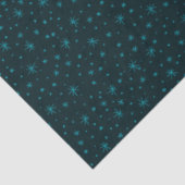 Small Dainty Blue Snowflakes Weihnachten Seidenpapier (Ausschnitt)