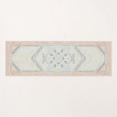 small+daintyCUSTOM NAME Delicate Seashell Yogamatte (Vorderseite (Horizontal))