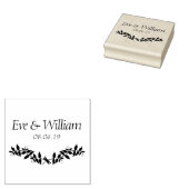 Small Dragonfly with Branches and leaves design Gummistempel (Stempel)