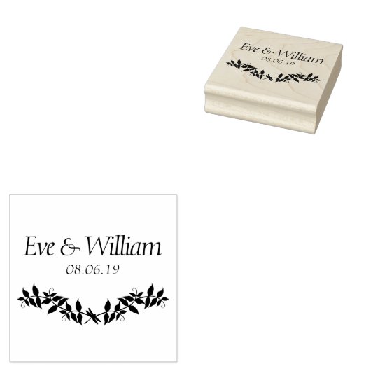 Small Dragonfly with Branches and leaves design Gummistempel (Stempel)