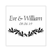 Small Dragonfly with Branches and leaves design Gummistempel (Prägung)