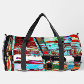 Small Duffel Bag – Collapse Reflection Abstract  Duffle Bag (Rückseite)