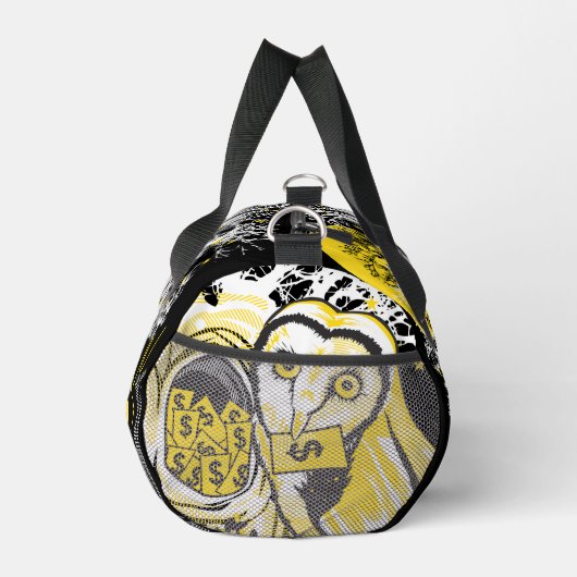 Small Duffel Bag – Owl Wisdom Night Sky Design Duffle Bag (Rechts)