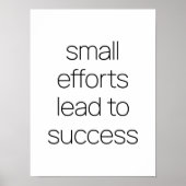 Small Efforts Poster (Vorne)