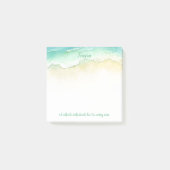 Small Emerald Waters Gulfshore Notes Post-it Klebezettel (Vorderseite)