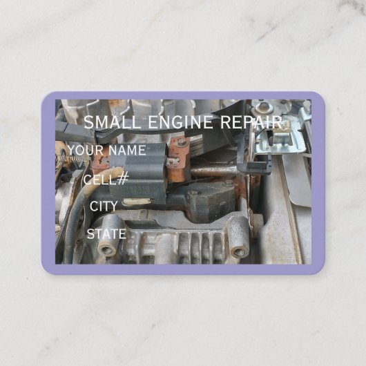 Small Engine Repair Business Card Visitenkarte (Vorderseite)