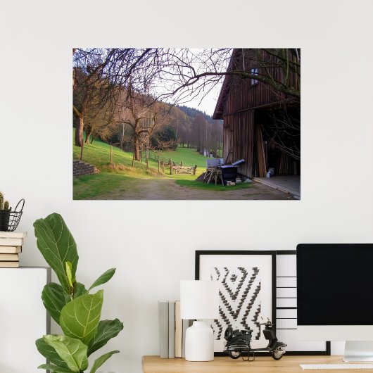 Small Farm in Germany Poster (Heimbüro)