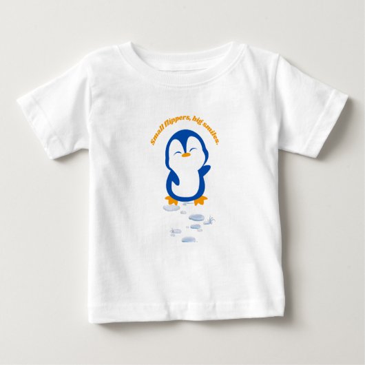 small flippers, big smiles baby t-shirt (Vorderseite)