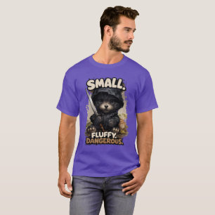 Small Fluffy Dangerous Cute Grim Reaper Puppy T-Shirt