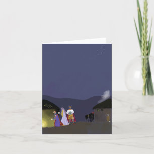 Small folded Christmas card Dankeskarte