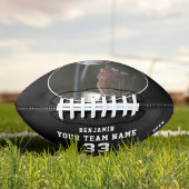 Small Football Black Name Team Foto