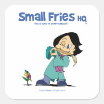 Small Fries HQ Kelly Sticker Sq