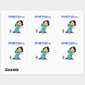 Small Fries HQ Kelly Sticker Sq (Blatt)