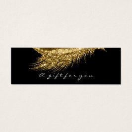 Small Geschenkgutschein Glitzer Lash Gold Confetti