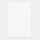 Small Graph Paper (Grids / Squares) Personalized Post-it Klebezettel (Vorderseite)