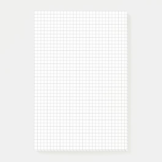 Small Graph Paper (Grids / Squares) Personalized Post-it Klebezettel (Vorderseite)
