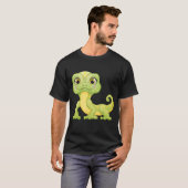 Small Green Lizard Iguana Reptiles T-Shirt (Vorne ganz)