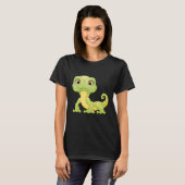 Small Green Lizard Iguana Reptiles T-Shirt (Vorne ganz)