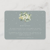 Small Green Snowberry+Eucalyptus Online Response Begleitkarte (Vorderseite)