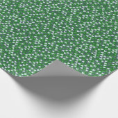 Small Green Triangle Tessellation Geometric Geschenkpapier (Ecke)