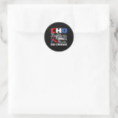 Small Heart Big Course - Kindheitserziehung Runder Aufkleber (Tasche)