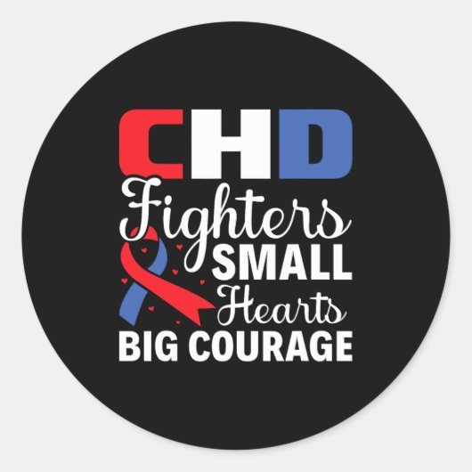 Small Heart Big Course - Kindheitserziehung Runder Aufkleber (Vorderseite)