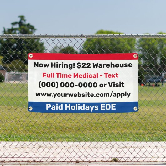 Small Hiring Building Banner (Insitu)